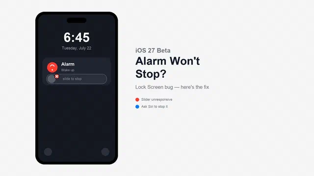 How to Fix an iPhone Alarm That Won’t Stop on iOS 27