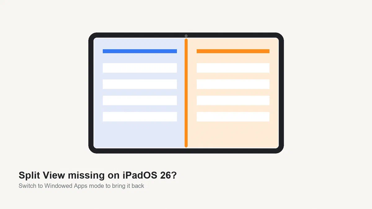 How to Fix Split View Not Working on iPadOS 26